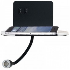 Φωτιστικό Τοίχου LED Φωτισμού Εμπρός-Πίσω Θερμό Φως με θύρα USB Μαύρο 43416-BL